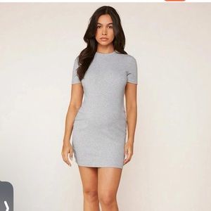 Large short gray dress